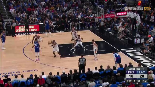 太阳vs快船第1节英文原声回放