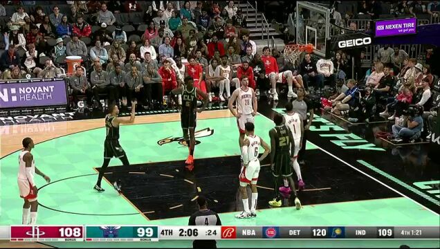 火箭vs黄蜂英文原声全场回放