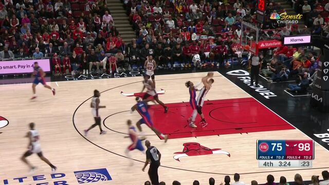 NBA常规赛：活塞vs公牛第4节中文解说回放