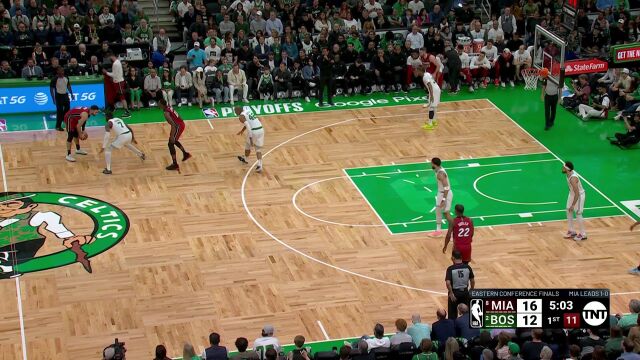 热火vs凯尔特人第1节英文原声回放