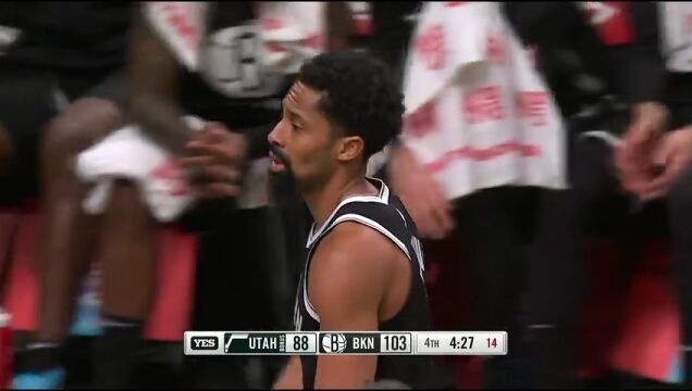 NBA常规赛：爵士vs篮网第4节中文解说回放