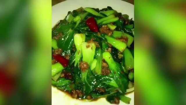 家常小炒油菜