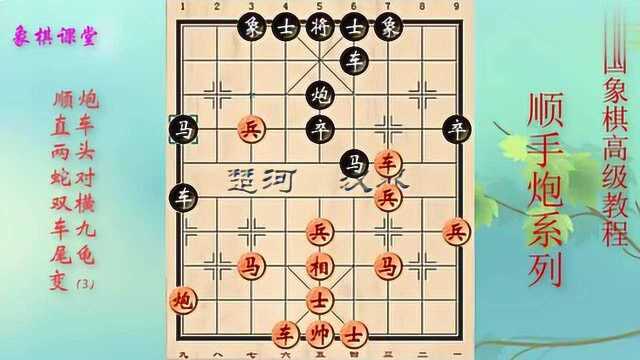 中国象棋高级教程顺手炮第十二节 顺炮两头蛇对双横车九尾龟(3)