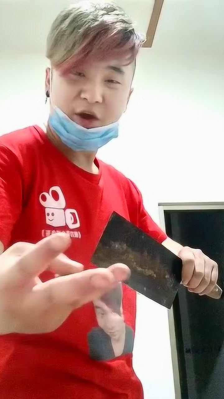 厨师菜刀玩的太牛逼了转刀真厉害就是怕伤到手指头