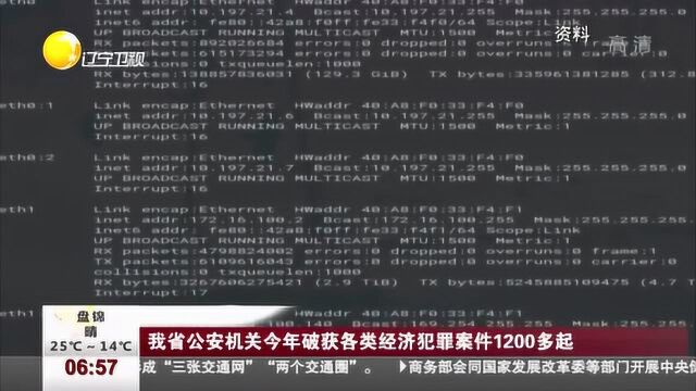 辽宁:我省公安机关今年破获各类经济犯罪案件1200多起