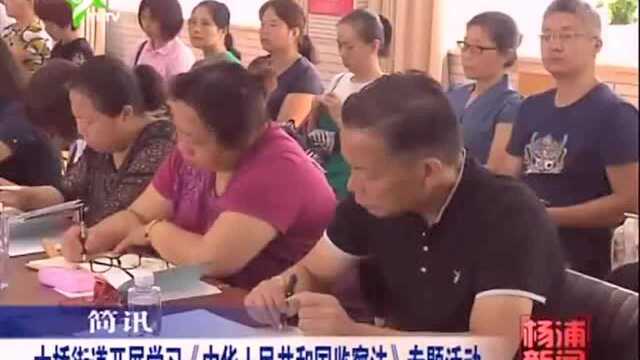 大桥街道开展学习《中华人民共和国监察法》专题活动