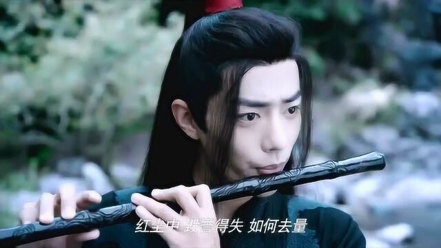 陈情令:蓝湛抚琴魏无羡吹笛子,背景音乐响起,那年夏天最美的少年郎回来了