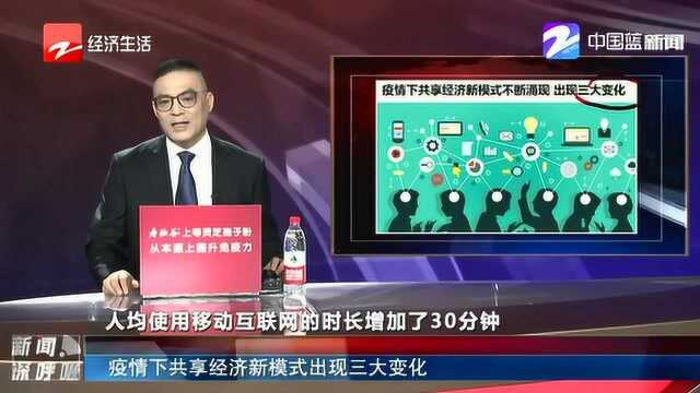 疫情下共享经济新模式出现三大变化