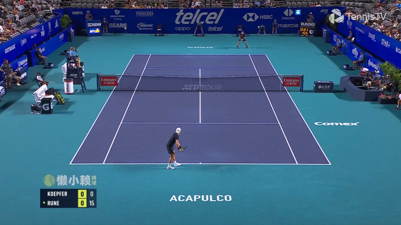 2024ATP阿卡普尔科赛QF 鲁内vs科普费尔