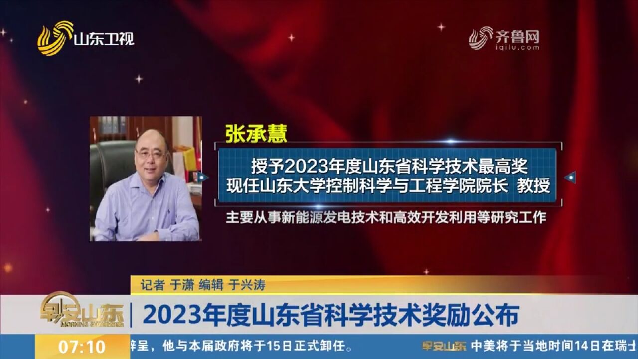 2023年度山东省科学技术奖励公布,项目类奖项共产生265个成果