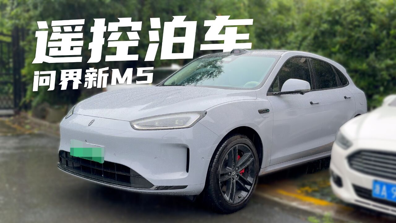 问界新M5遥控泊车太爱了!