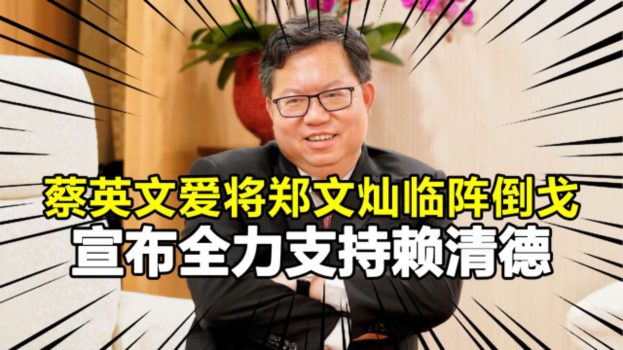 蔡英文众叛亲离,民进党内各派势力纷纷挺赖清德,爱将也临阵倒戈