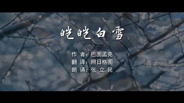 美文朗诵《皑皑白雪》