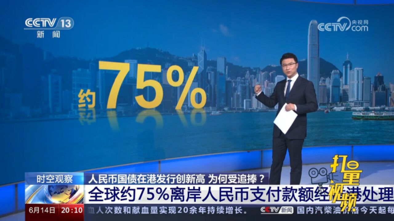 全球约75%离岸人民币支付款额经香港处理