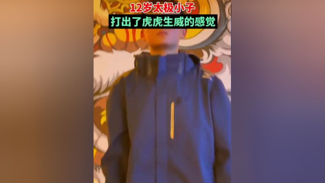 这娃的身手真水灵啊!12岁太极小子打出了虎虎生威的感觉. 网友:练太极的果然自带沉稳的气质!