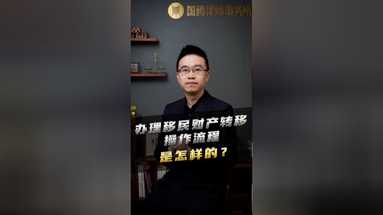 办理移民财产转移的操作流程是怎样的?