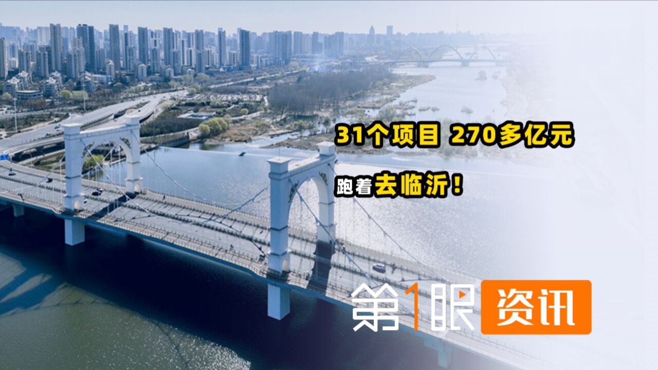 31个项目带着270多亿元去临沂!山东革命老区为何是经济活跃区?