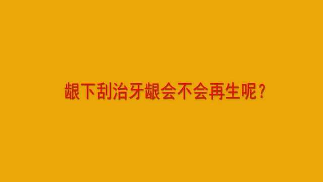 龈下刮治牙龈会不会再生呢?