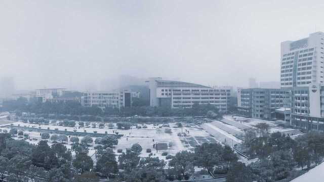 南华大学校园雪景20181230