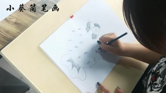 简单简笔画小课堂:简单的小鱼儿简笔画,自由自在的在你的荷塘!