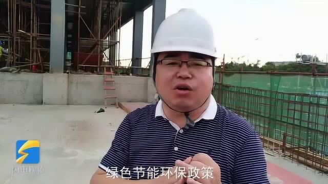 53秒 | 像搭积木一样建房子!青岛市首座钢结构装配式学校即将主体封顶