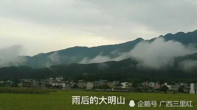 广西上林 大明山脚下雨后白云雾气分外妖娆