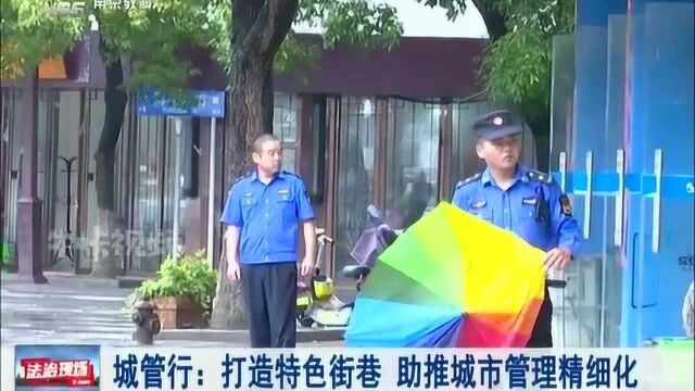 南京城管行:打造特色街巷 助推城市管理精细化