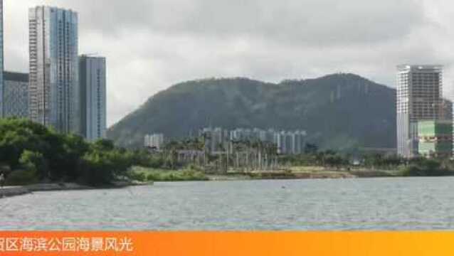 粤港澳大湾区深圳前海现代建筑与自然完美融合