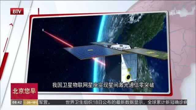 我国卫星物联网星座实现星间激光通信零突破