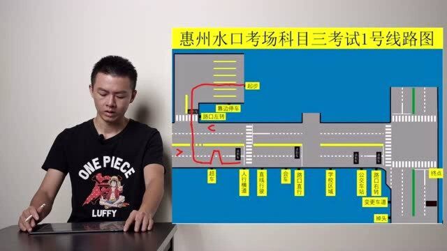 惠州科目三水口考场1号线线路剖析