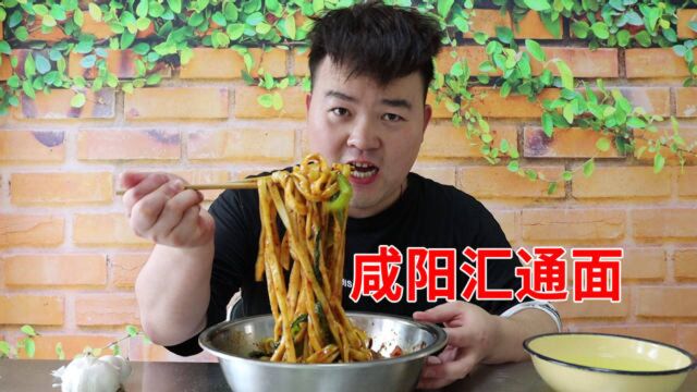 夜市最实惠的面,“咸阳汇通面”家常做法,料重味浓面筋道