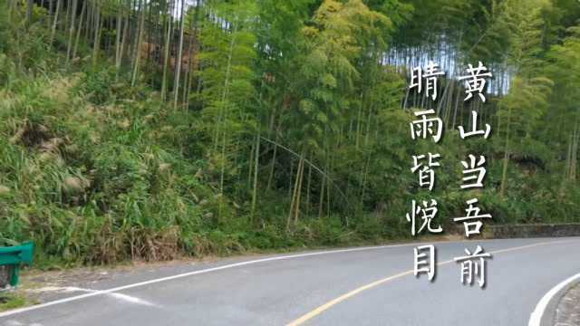 【车拍】国庆中秋节前出行,在竹海中进黄山,到达黄山景区北门,清幽隐秘…