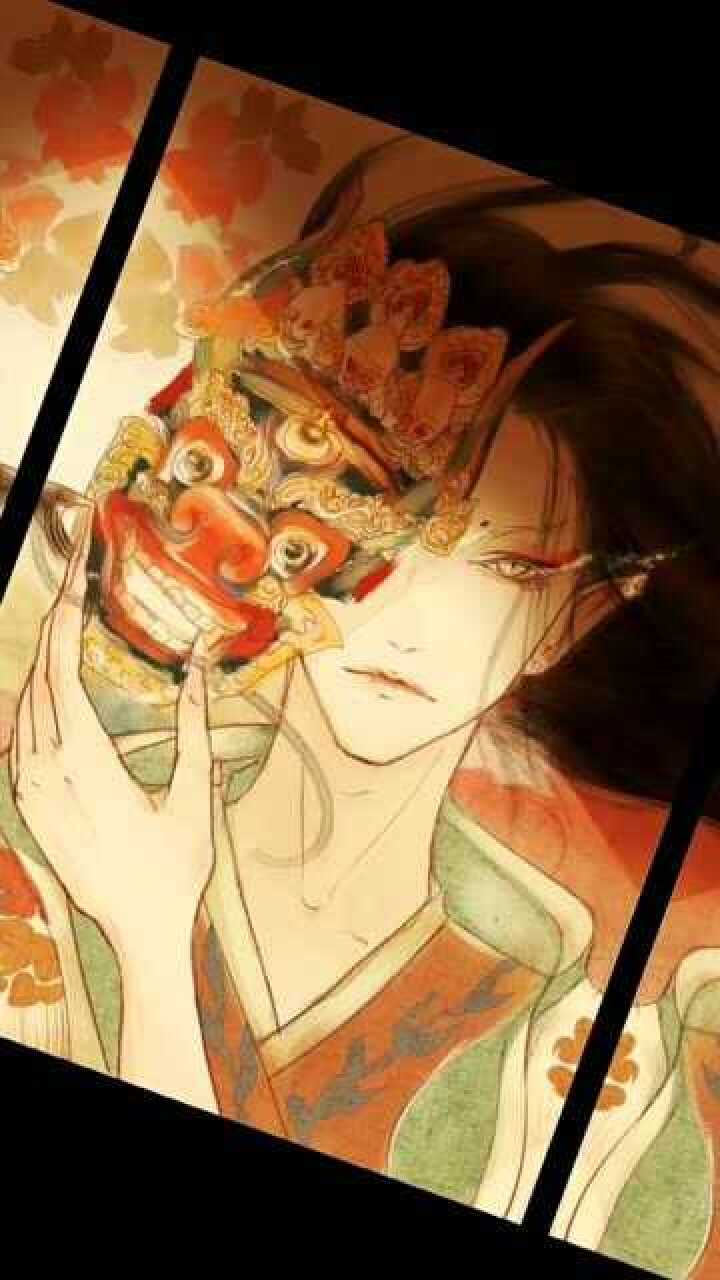 戴面具的动漫男生头像原来面具下藏着这么帅气的冷漠脸
