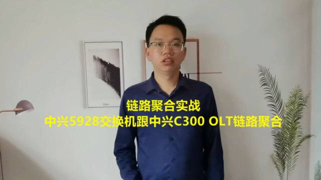 链路聚合实战:中兴5928交换机跟中兴C300 OLT链路聚合