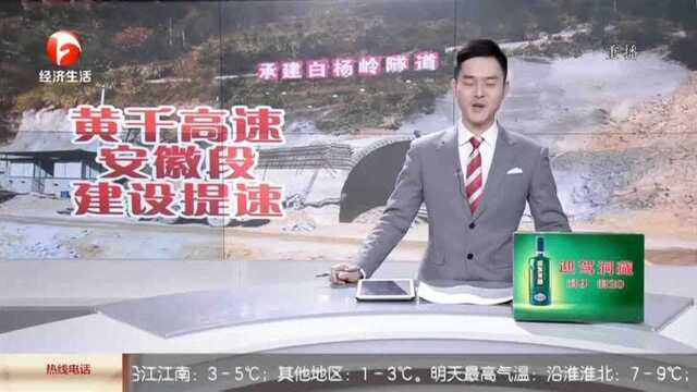 黄山:黄千高速安徽段建设提速