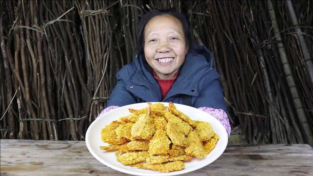 脆皮虾这样做,金黄酥脆,虾肉Q弹,三口一个虾,超过瘾