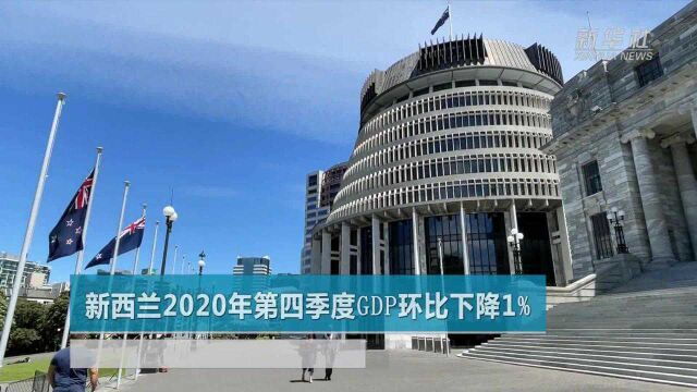 新西兰2020年第四季度GDP环比下降1%