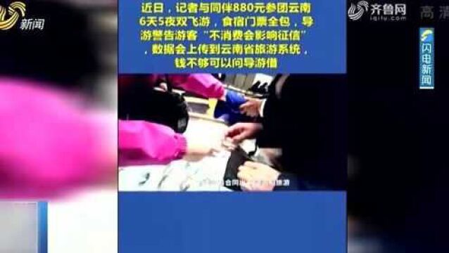 威胁游客不消费影响征信?云南省严厉查处涉低价游8家企业5名个人