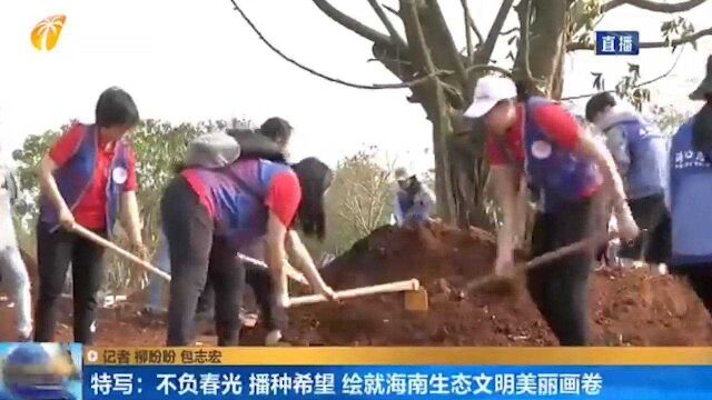 不负春光播种希望,绘就海南生态文明美丽画卷