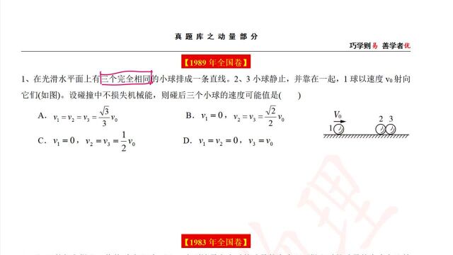 #“知识抢先知”征稿大赛# 动量选择题80年代