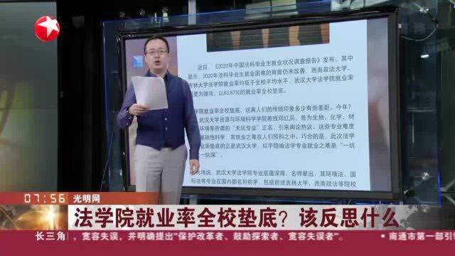 光明网:法学院就业率全校垫底?该反思什么