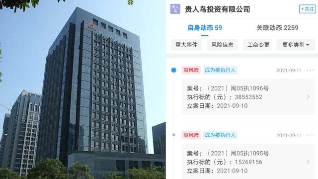 贵人鸟关联公司成被执行人,执行标的超5000万元