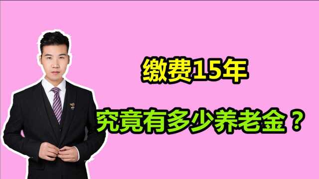 15年缴费96000元,60岁退休,养老金能有多少?如何计算的?