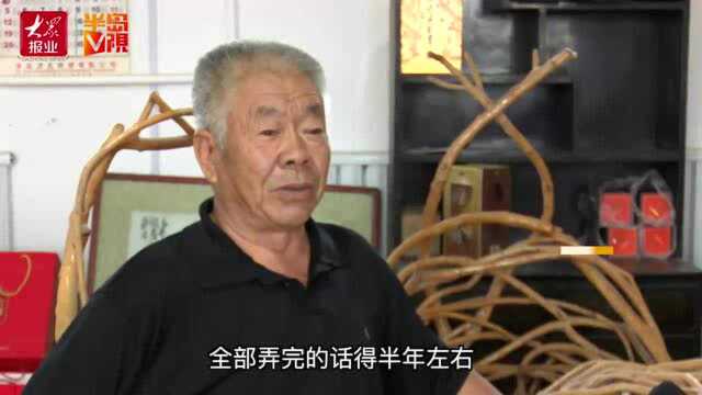 百味人生|桃园结“椅”!15年,他在地里种出700把椅子!莱西果农这项绝活还拿下了国家专利