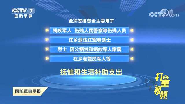 财政部2022年优抚对象补助经费预算提前下达!符合这些条件可领