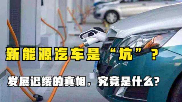 新能源汽车真的是个坑吗?发展如此之慢,它的真相究竟是什么?