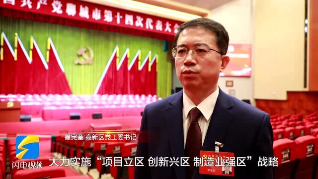 聚焦聊城党代会高新区党工委书记崔宪奎努力做到三争一创增强经济社会