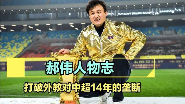 郝伟人物志!终结中超14年的尴尬,率领山东泰山重返巅峰