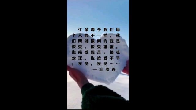 励志语录羊皮卷接受生活