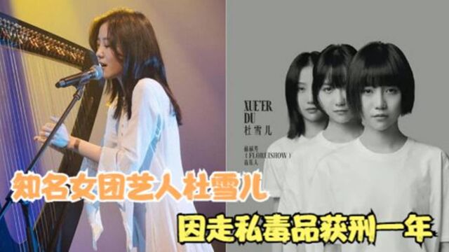 知名女团艺人杜雪儿,因走私毒品获刑一年,公司为圈钱欺骗粉丝